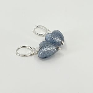 blue hearts earrings