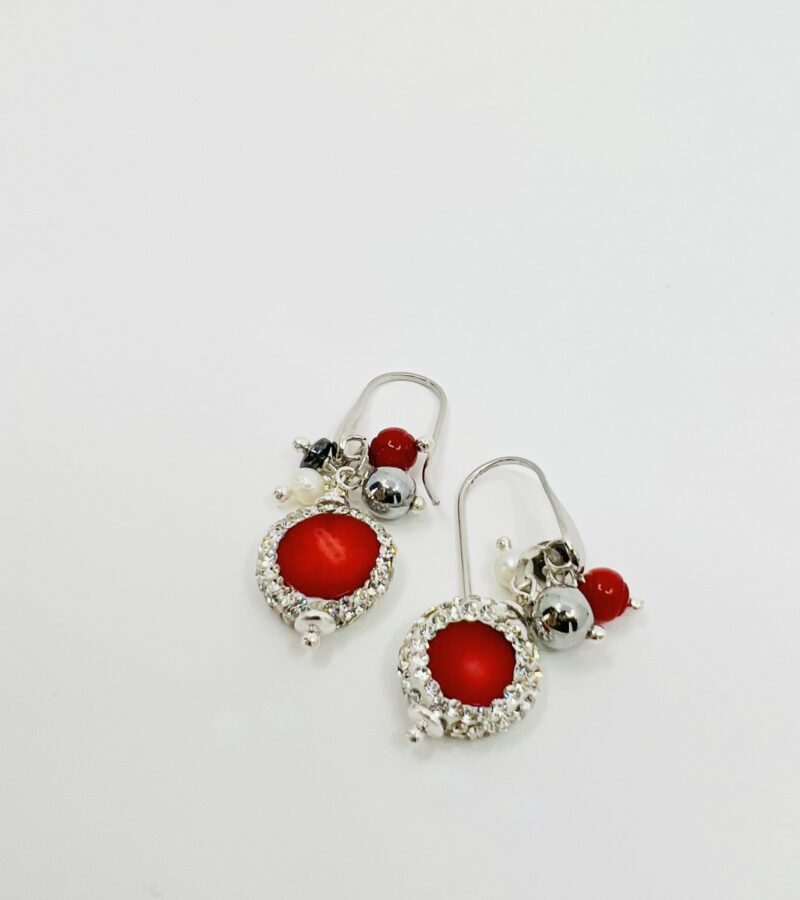 red mood earrings