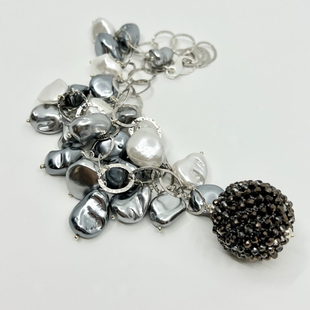 grey sparkling ball