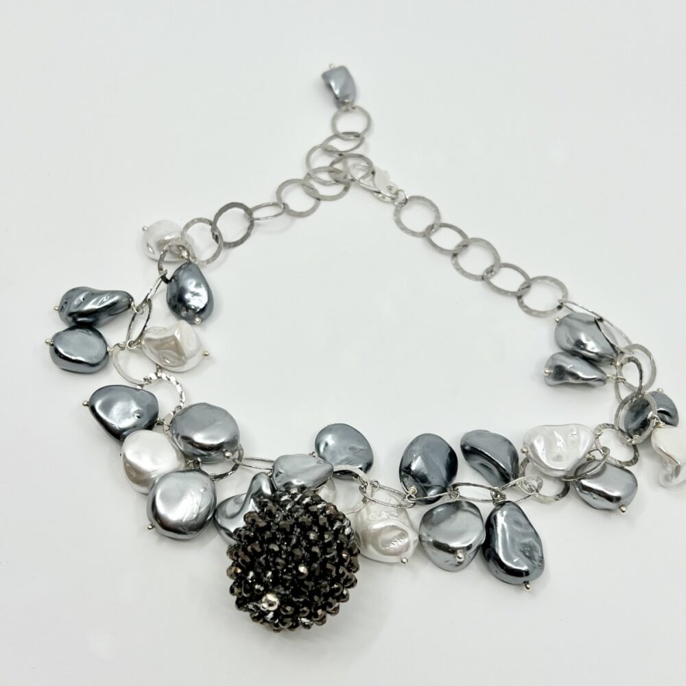 grey sparkling ball