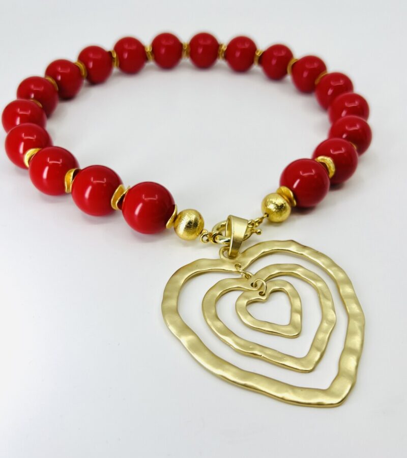 red heart&leaf