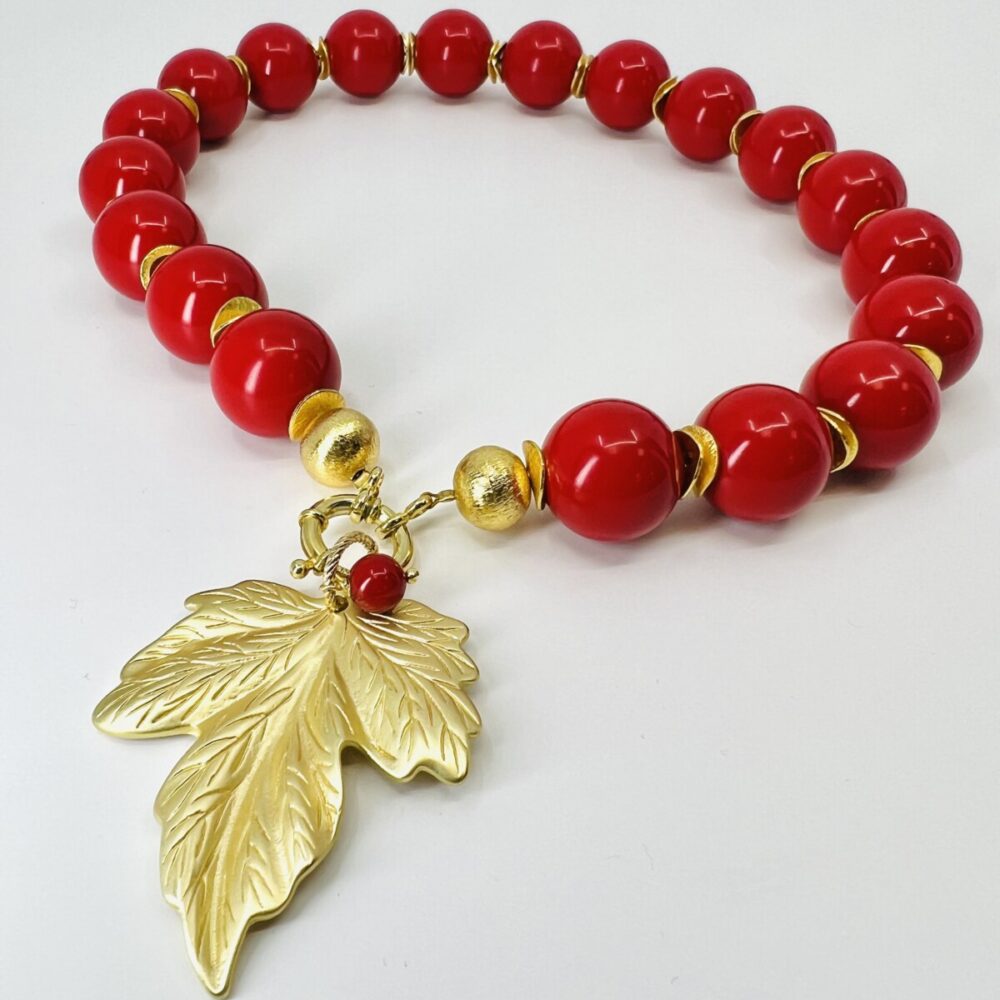 red heart&leaf