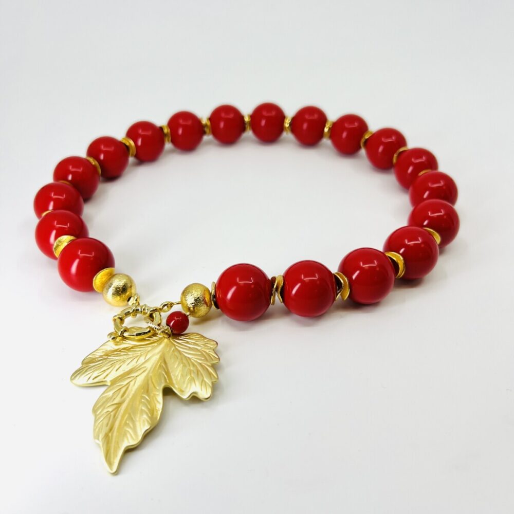red heart&leaf