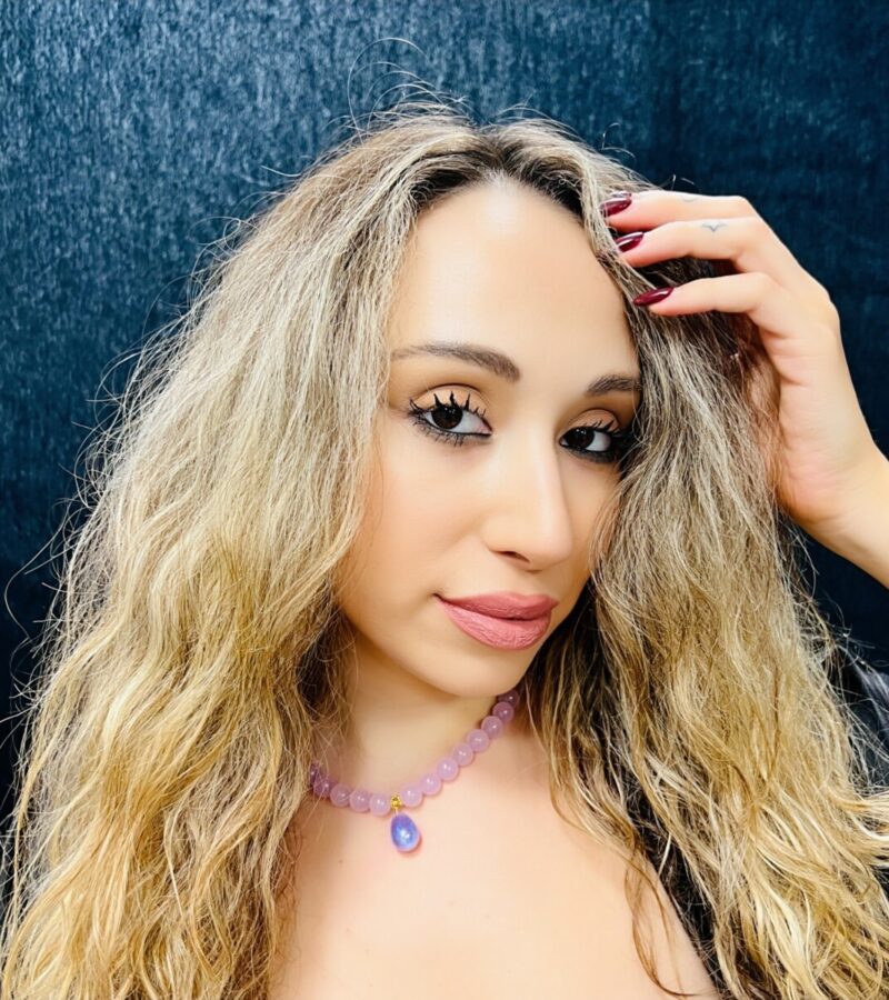 soft purple necklace