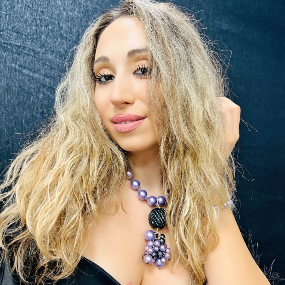 purple shimmery purple shimmery