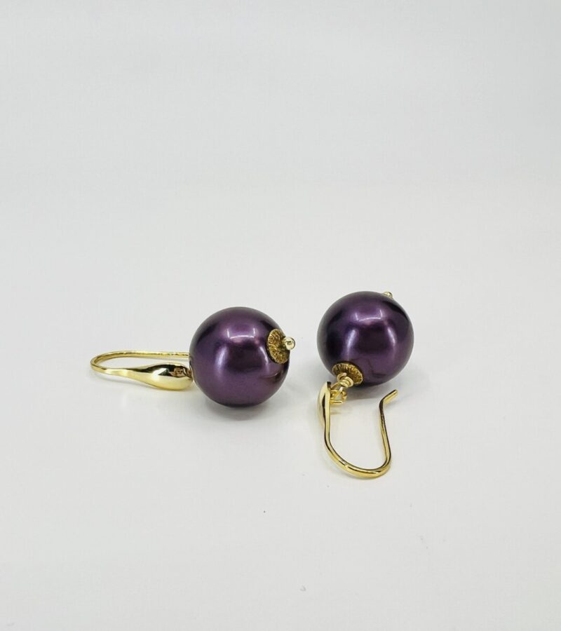 elegant dark purple earrings