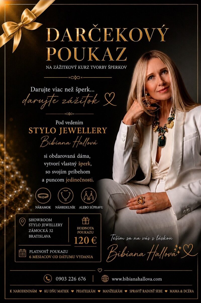 Darčeková poukážka na kurz výroby šperkov Darčeková poukážka na kurz výroby šperkov